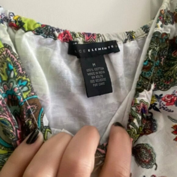 100% Cotton Peridot Paisley Dress - Picture 4 of 5